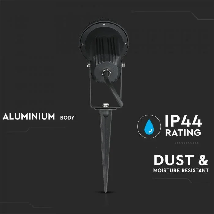 GU10 Prikspot, Aluminium, Zwart, IP44