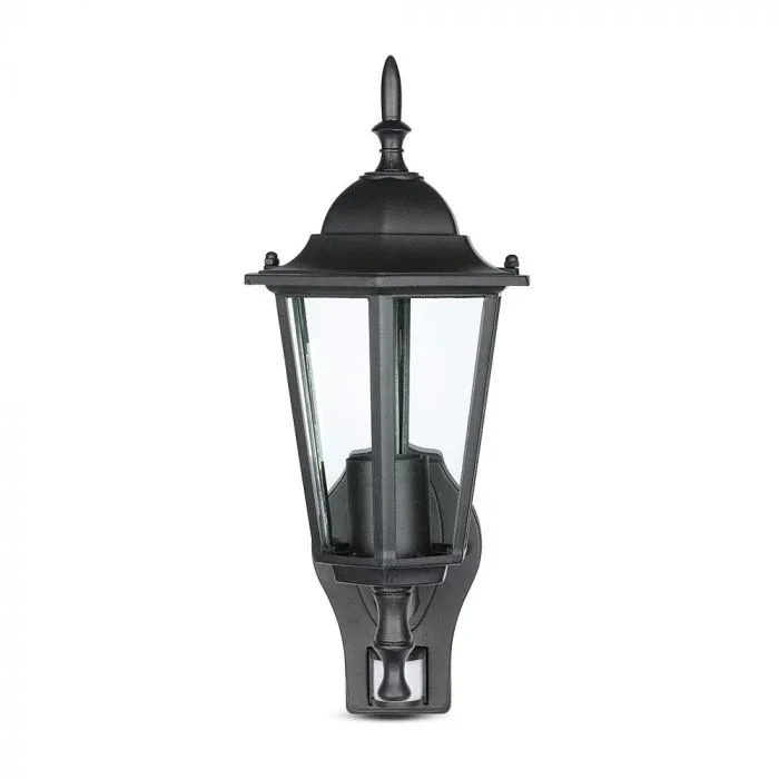 Wandlamp met Sensor, E27, Mat Zwart