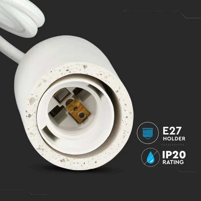 Hanglamp, E27, Wit