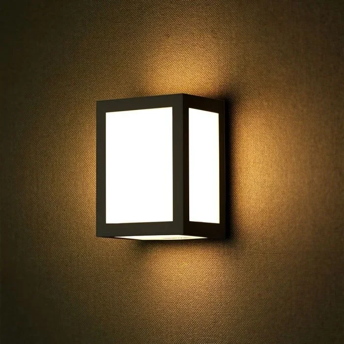 LED Wandlamp, 12W, Zwart, 4000K Neutraal Wit