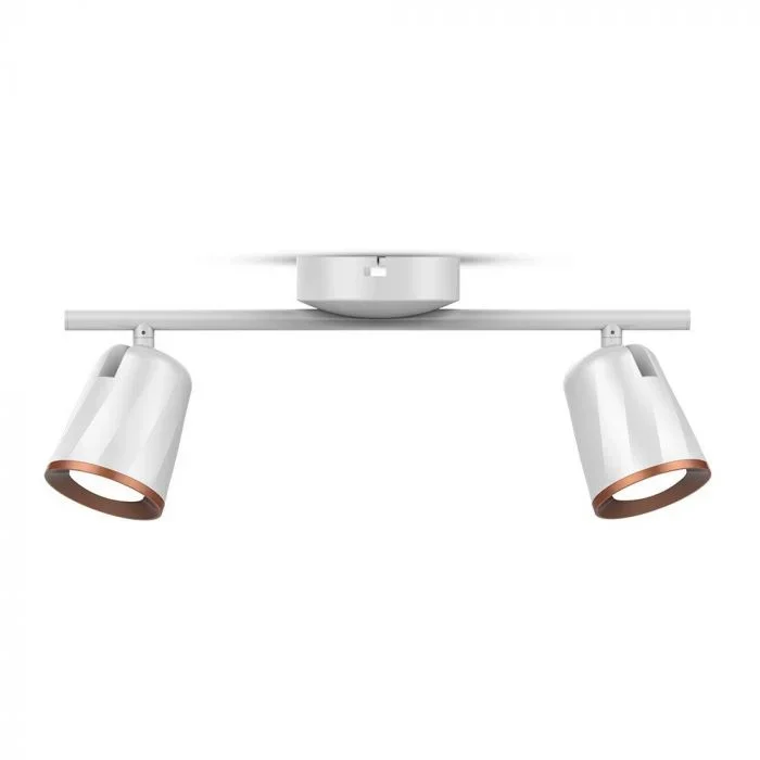 LED Plafondlamp, 12W, 2-Kops, Wit, 3000K Warm Wit