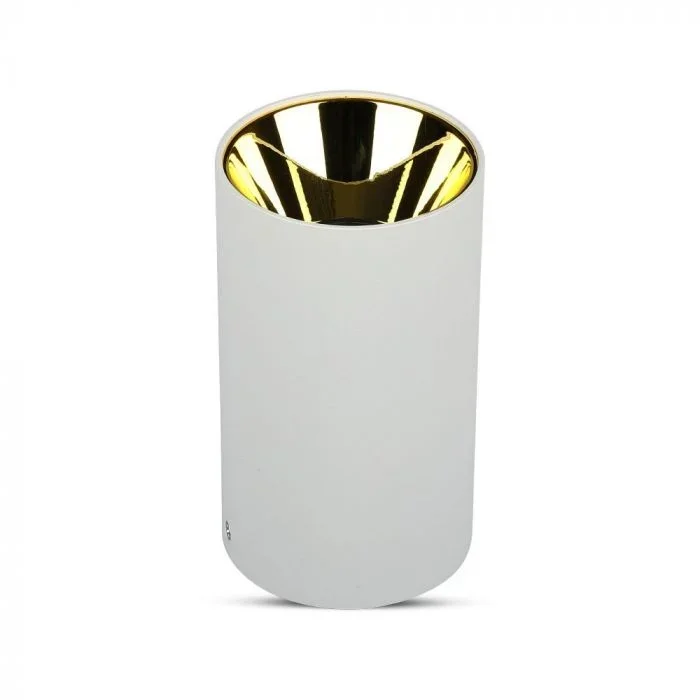 V-TAC GU10 Armatuur Rond | Wit & Goud
