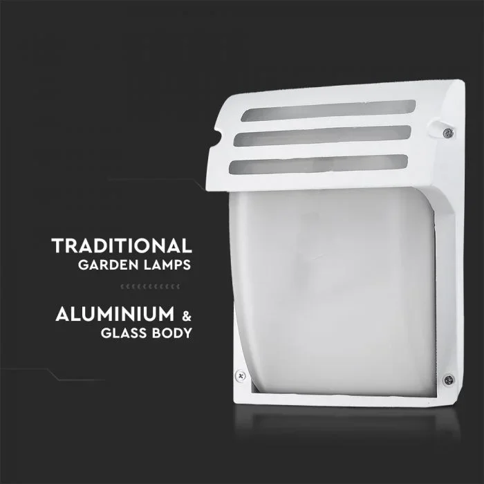 Wandlamp, E27, Mat Wit, Frosted Glas