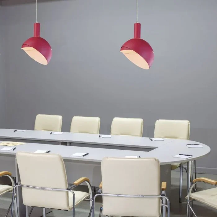 E14 Hanglampfitting met Aluminium Lampenkap, Roze