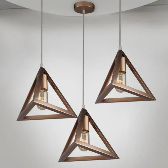 Hanglamp, E27, Champagne Goud