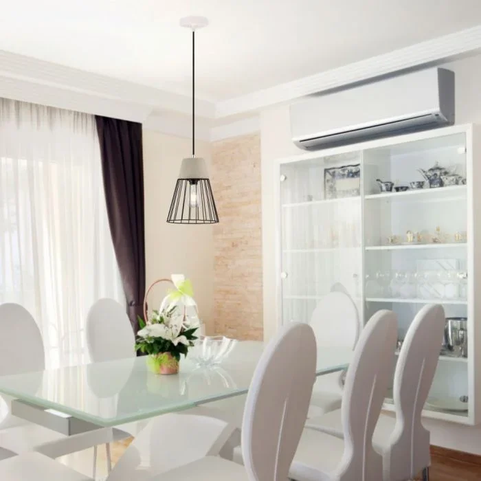 Hanglamp, Beton en Mesh, E27, Ø250 mm