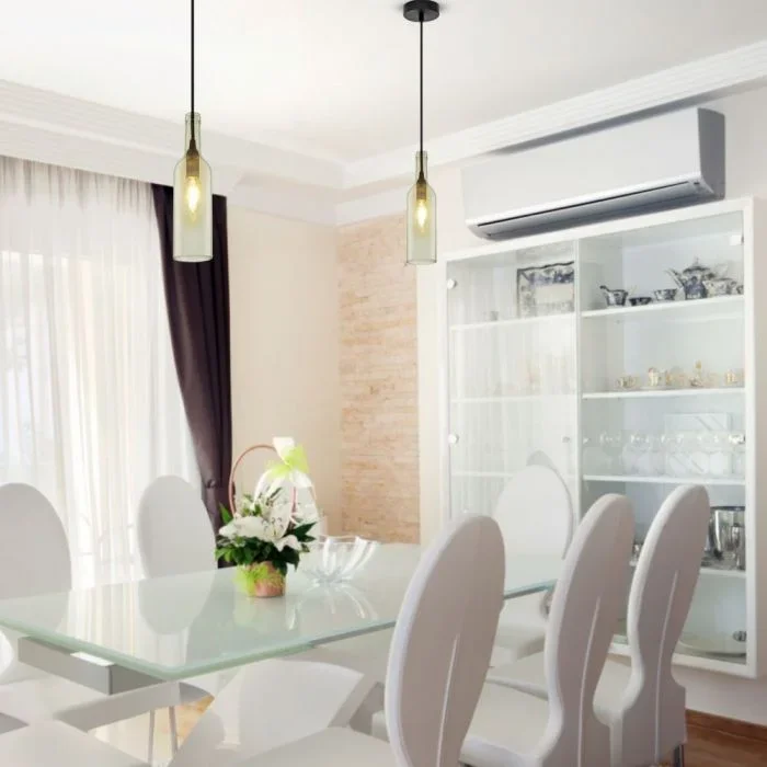 Fles Hanglamp, E14, Transparant