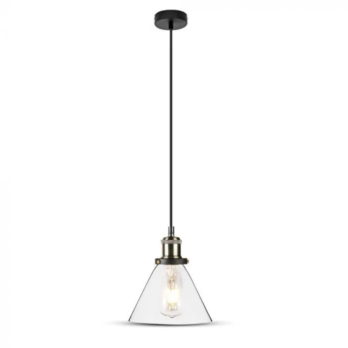 Glas Hanglamp, E27, Transparant