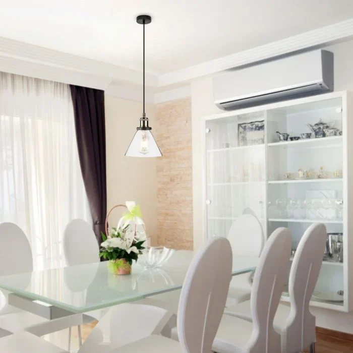 Glas Hanglamp, E27, Transparant
