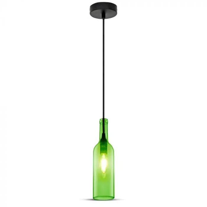 Fles Hanglamp, E14, Groen