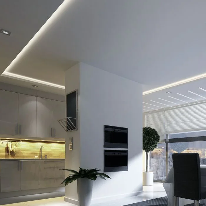 LED Strip 5 meter, 11W/m, 3000K Warm Wit, IP20, 12V