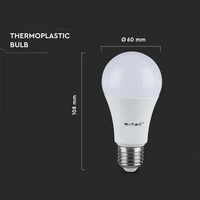 LED Lamp, Thermoplast, 8.5W, 6500K, E27
