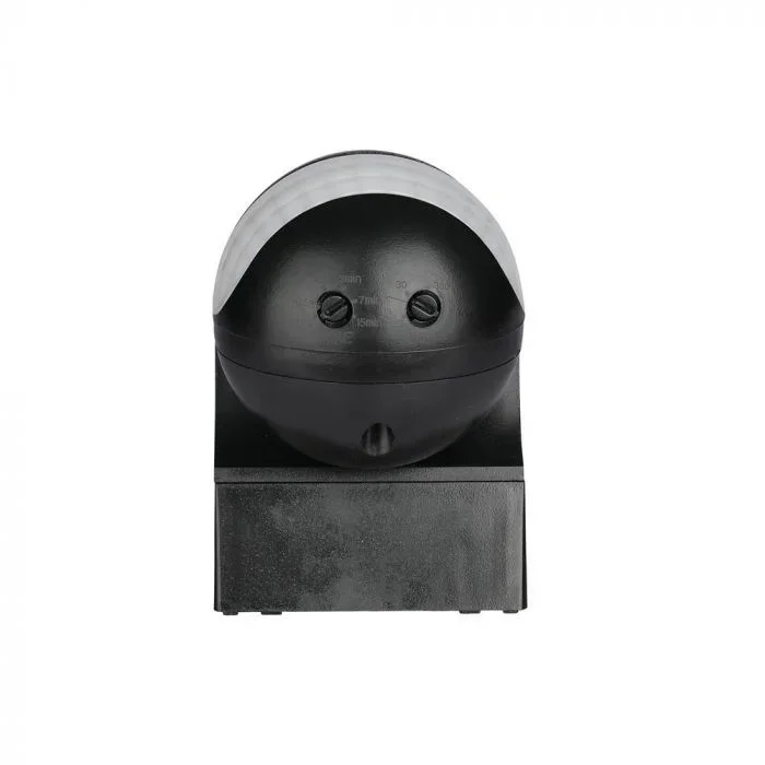 PIR Bewegingssensor voor Wand, IP44, Zwart, Max. 400W LED