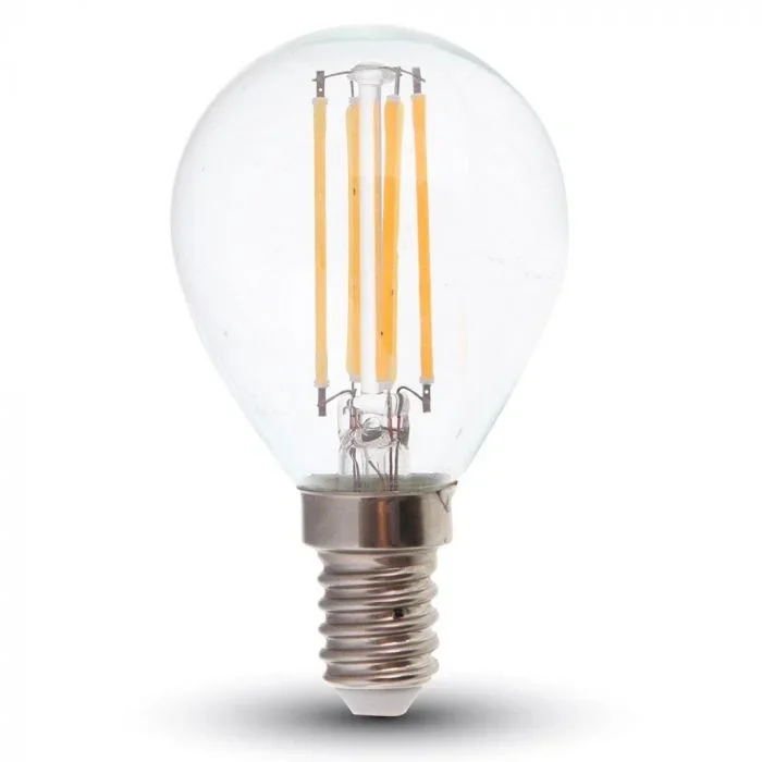 LED Filament Lamp P45, 4W, 2700K Warm Wit, E14, Dimbaar, 320 lumen