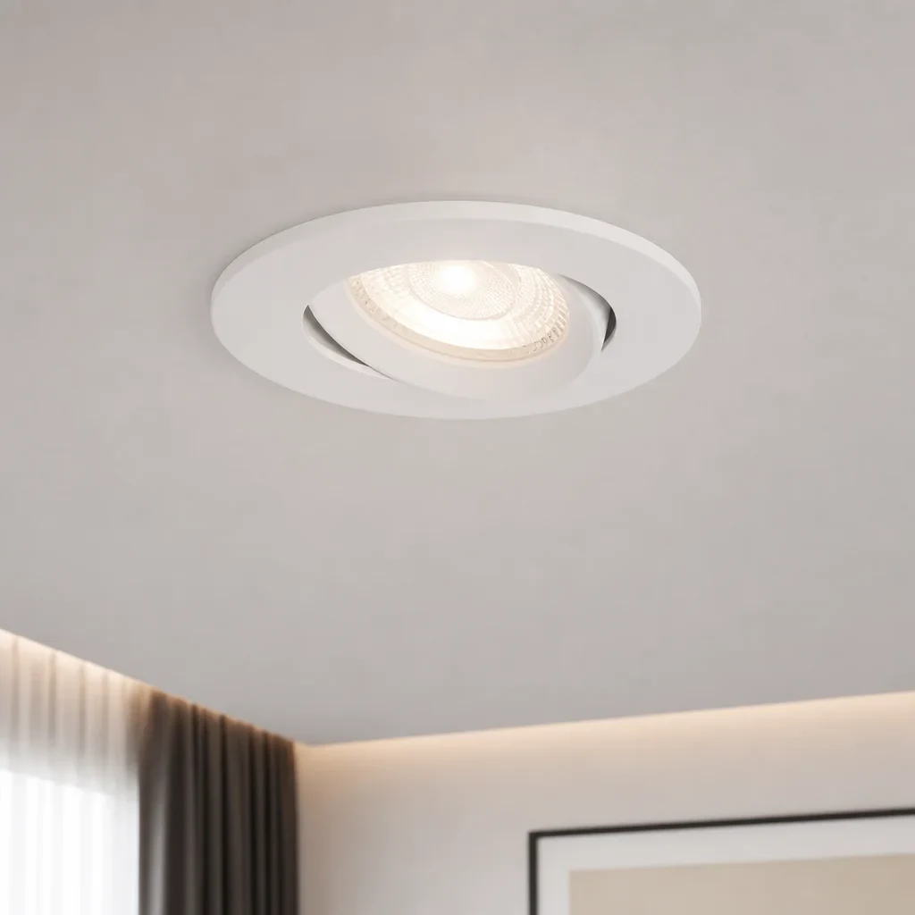 LED Inbouwspot, Rond, 5W/8W, 4CCT, 2700K/3000K/4000K/6500K, IP54 front, Dimbaar, Wit