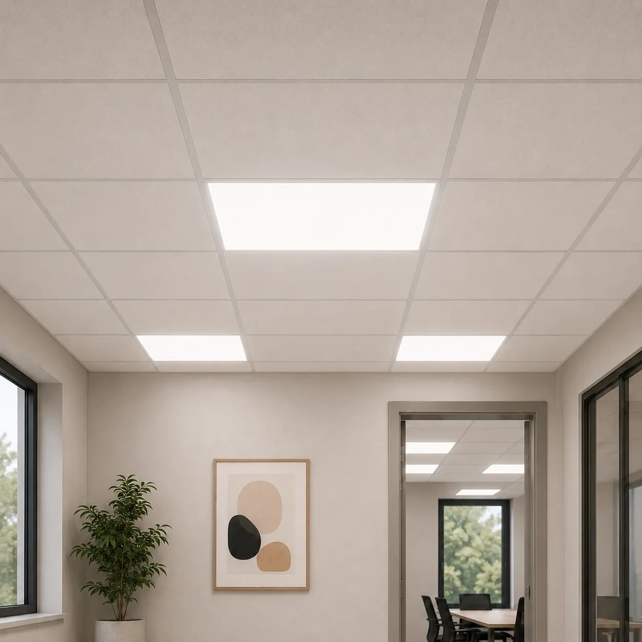 LED Paneel, 32W, 4000K, UGR<19, 60x60cm