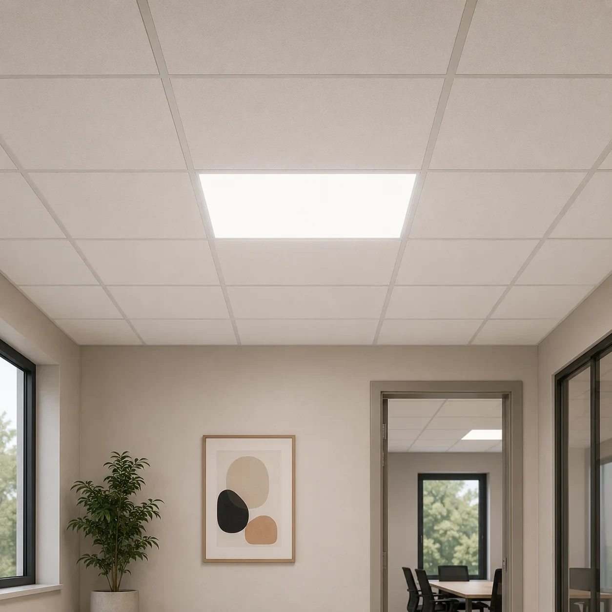 LED Paneel, 32W, 4000K, UGR<19, 60x60cm, Philips Driver