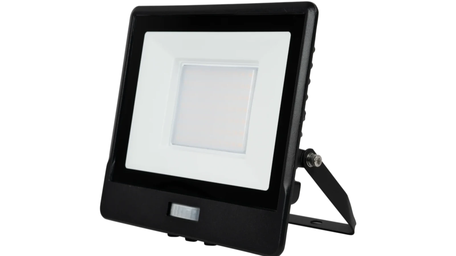 LED Breedstraler met Bewegingssensor, 50W, 3000K, IP65, Zwart