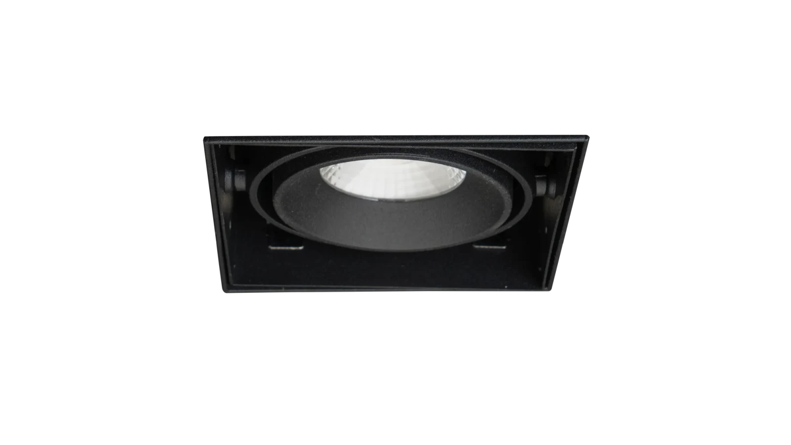 LED Inbouw Trimless Downlight, 1x10W, 2700K, Zwart, Fase Dimbaar