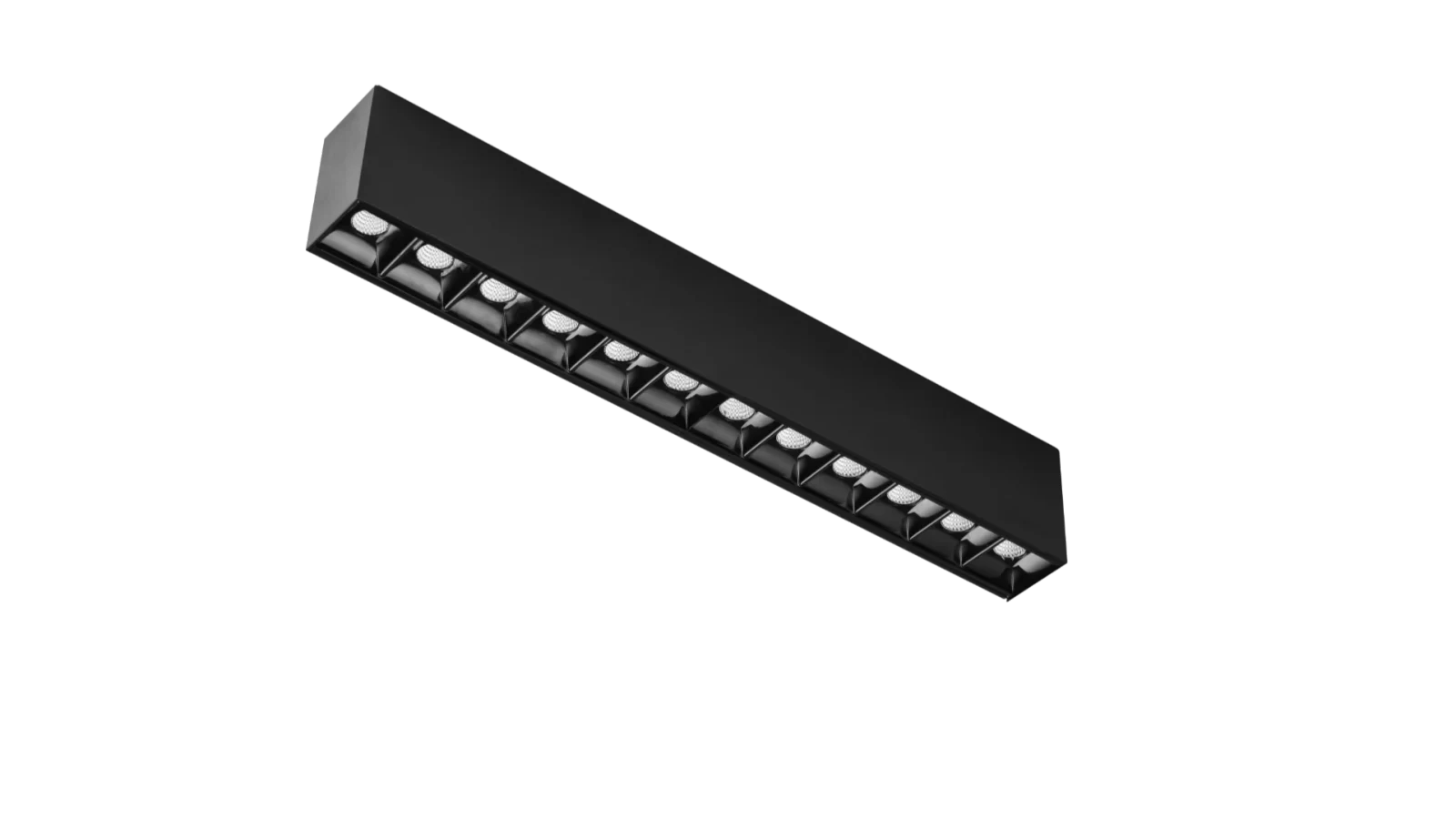 24V Track Spot DOT12, 12W, 2700K, Mat Zwart, Dimbaar
