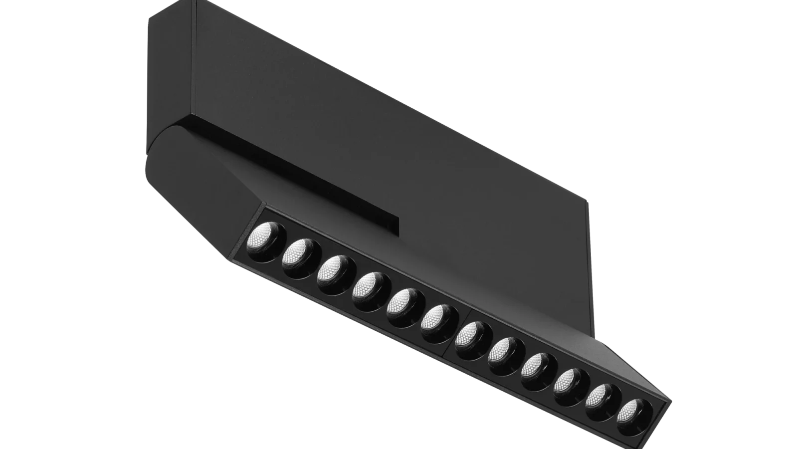 24V Track Wallwasher DOT12, 16W, 2700K, Mat Zwart, Dimbaar