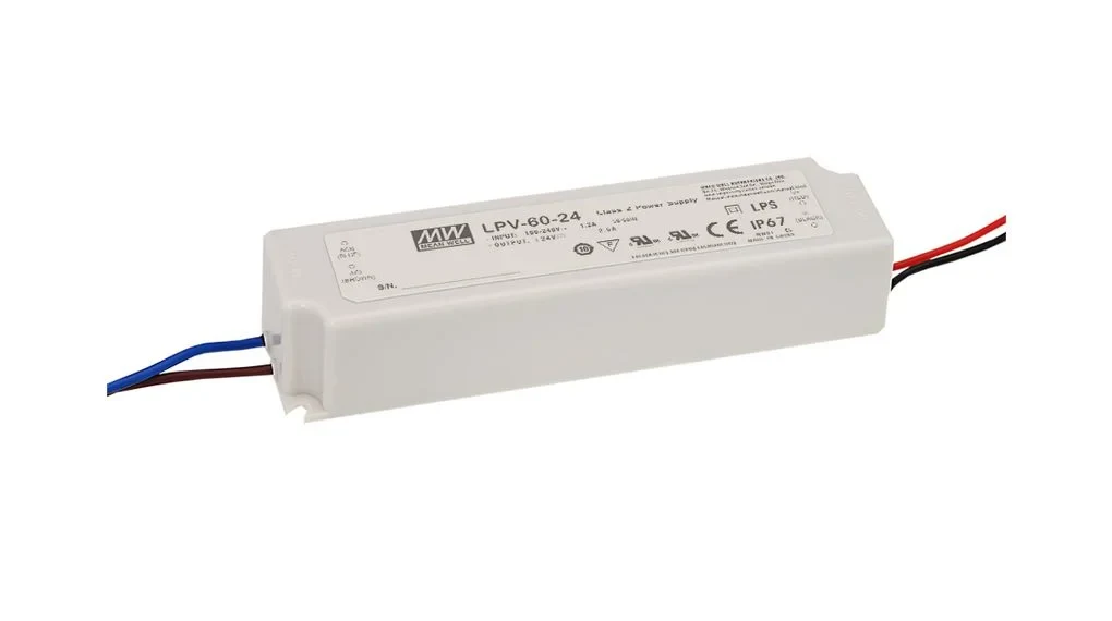 MEAN WELL LPV-60-24 Inbouwnetvoeding, 24Vdc, 2.5A, 60W