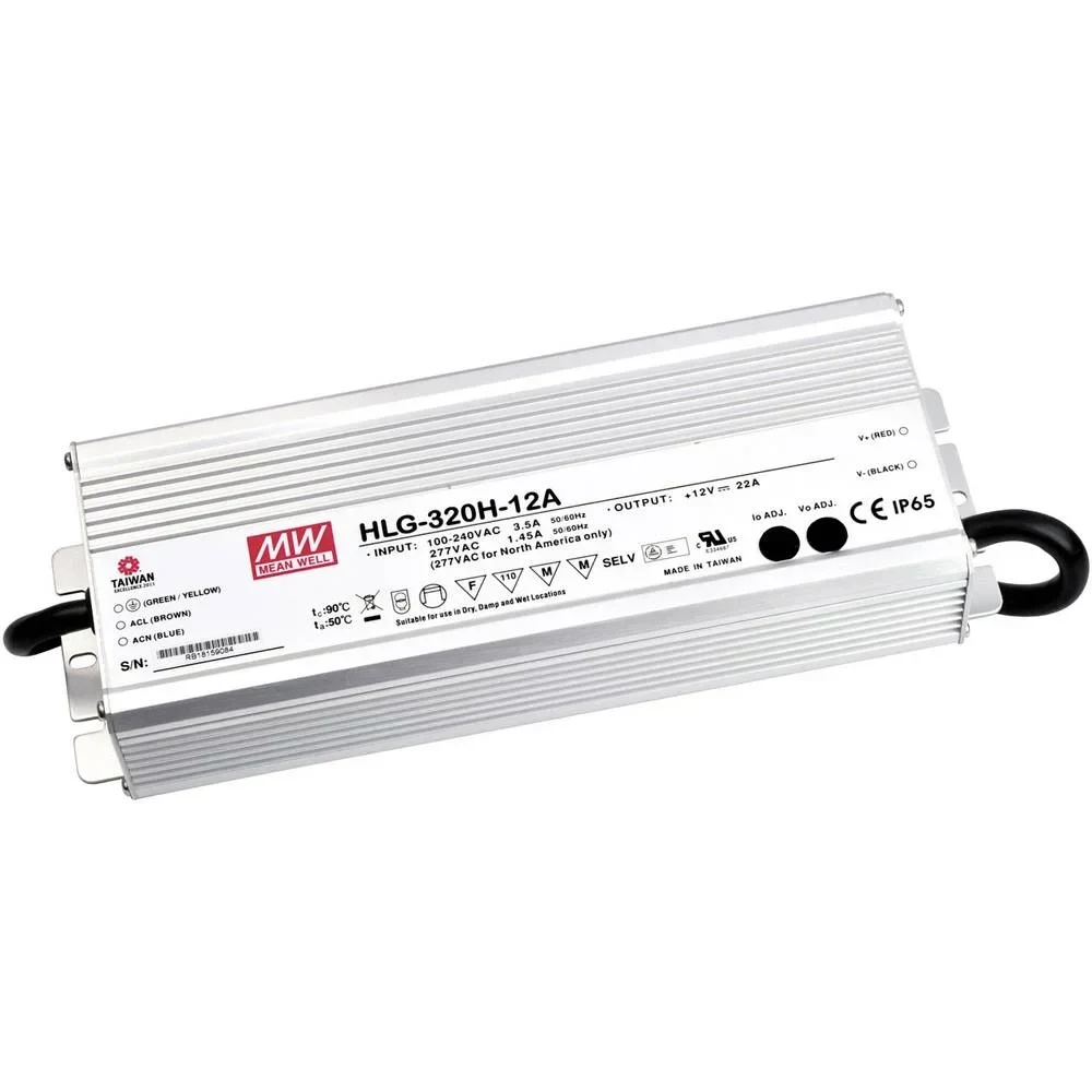 MEAN WELL Inbouwnetvoeding, 24Vdc, 13A, 320W, 3-in-1 Dimming