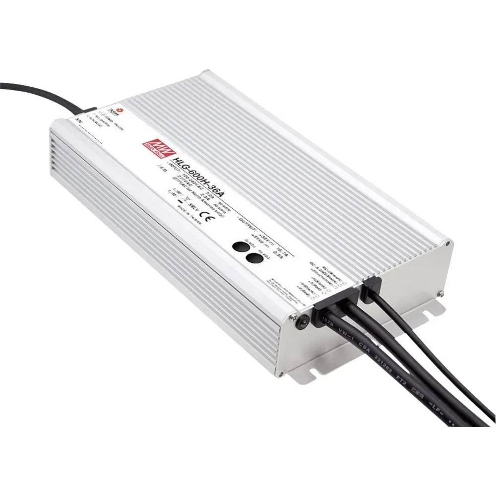 MEAN WELL Inbouwnetvoeding, 24Vdc, 25A, 600W, 3-in-1 Dimming