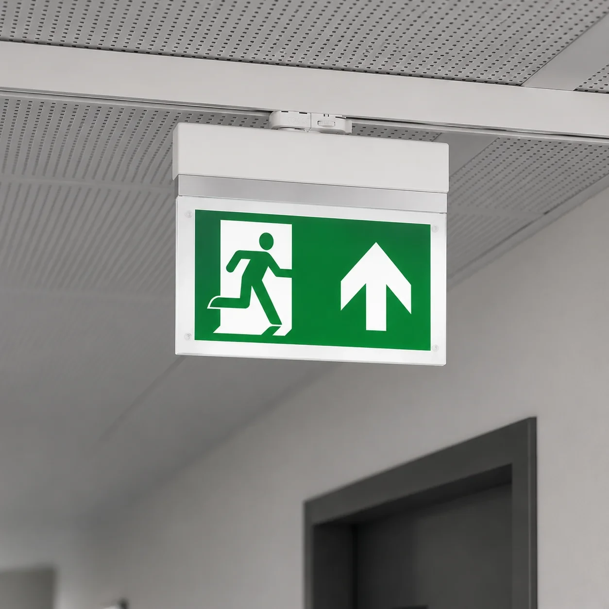 LED Nooduitgangsbord, 3H, IP20, Wit