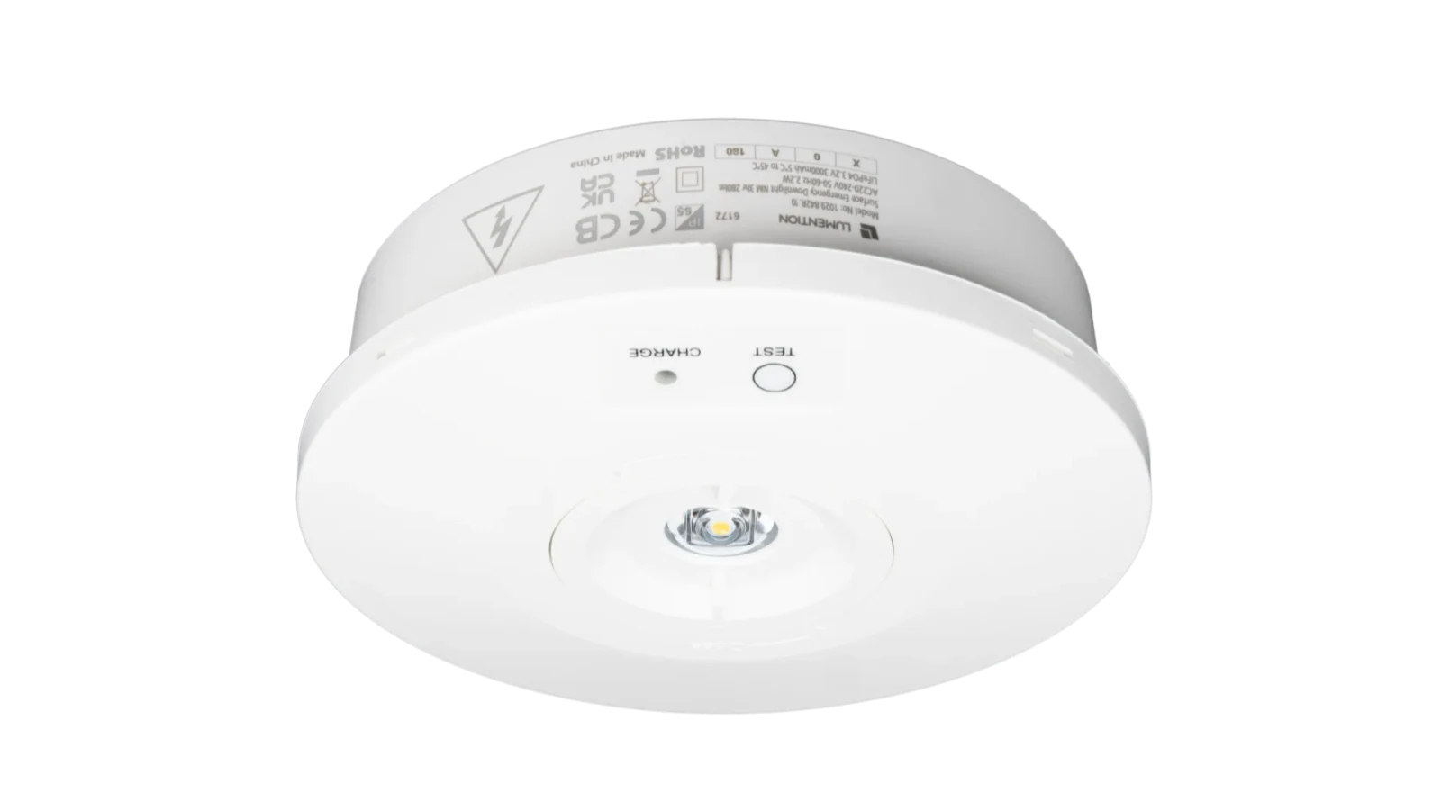 Noodverlichting Surface Rond Spot, 3W, 6500K, IP20, Wit