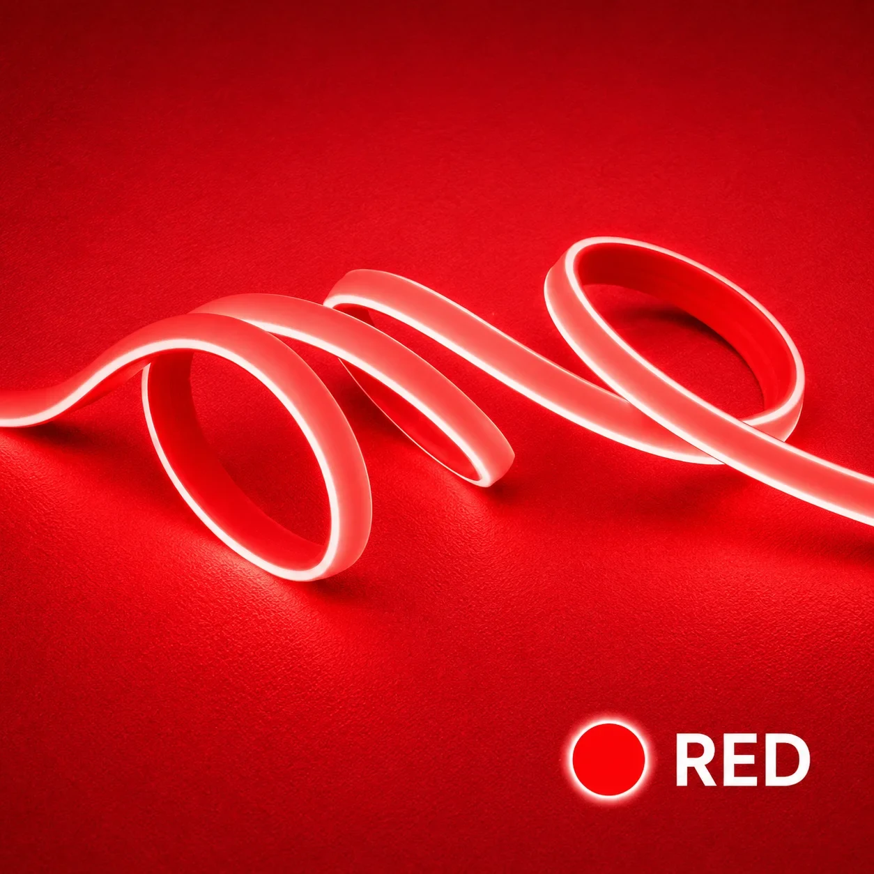 LED strip, 50 meter, Rood, COB Leds, High Voltage, 220V, IP65