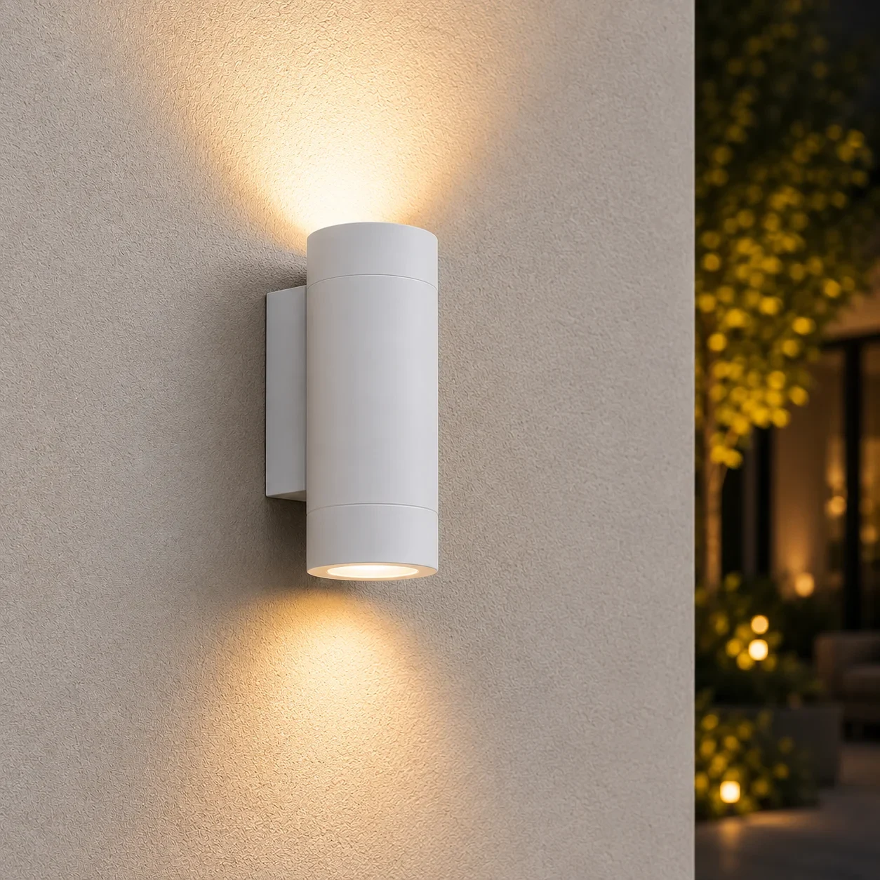 Moderne wandlamp wit, GU10 fitting, Aluminium, IP65