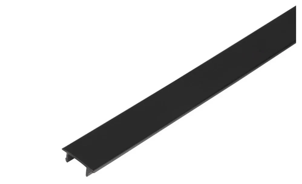3-fase spanningsrail railafdekking, 2000mm, Zwart
