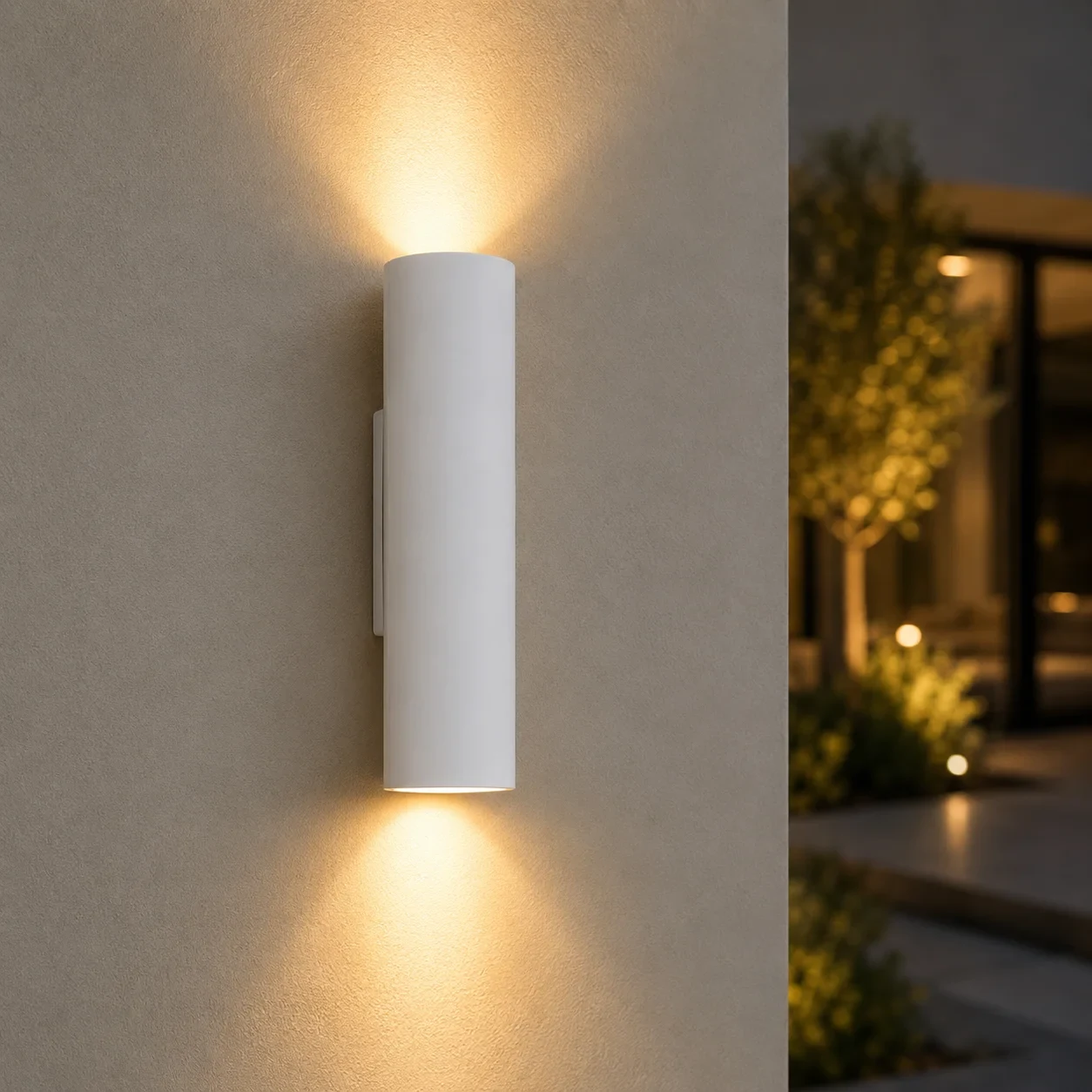 Wandlamp BIGO, GU10, IP20, Ø65x255 mm, Wit