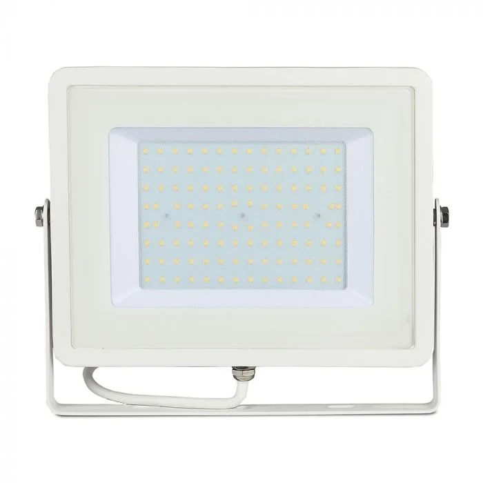 LED Breedstraler, 100W, 6400K, 10000 Lumen, IP65, Witte Behuizing