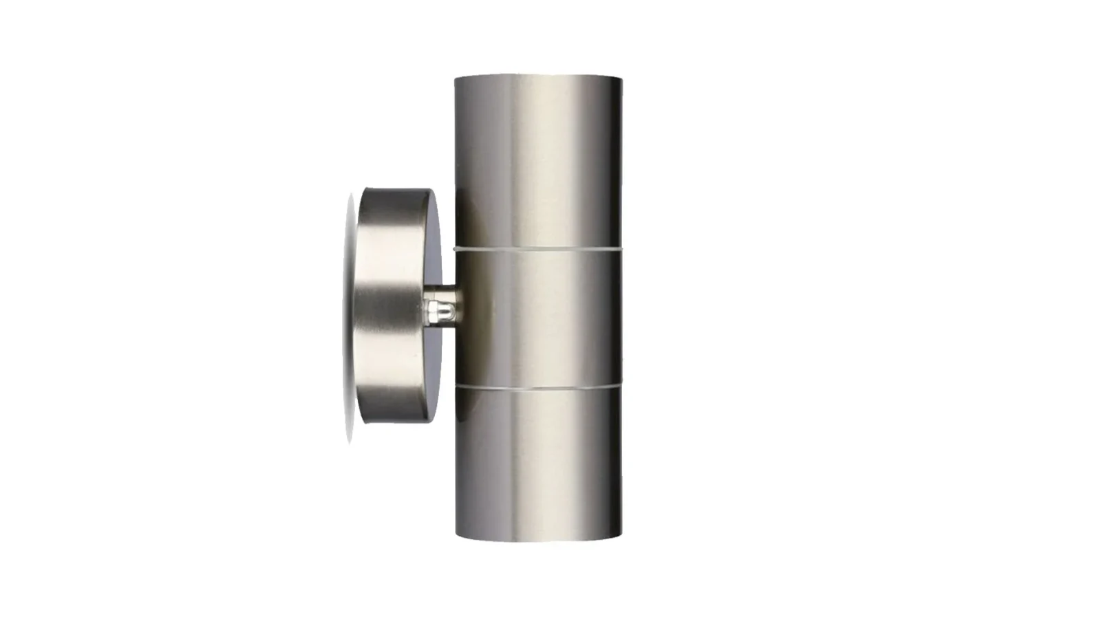 LED Wandverlichting, GU10, Zilver, 2-Weg, IP44