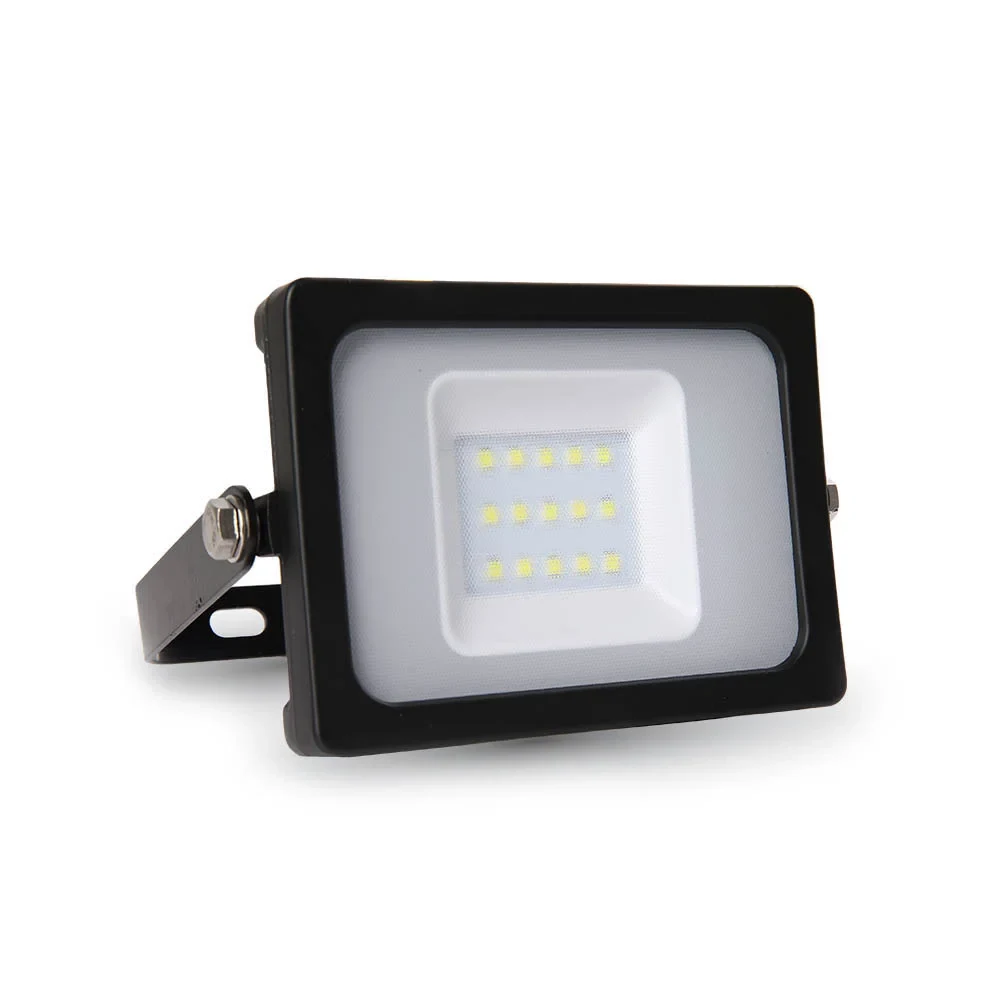 LED Breedstraler, 10W, SMD, 6400K Koud Wit, 800lm, IP65, Zwart