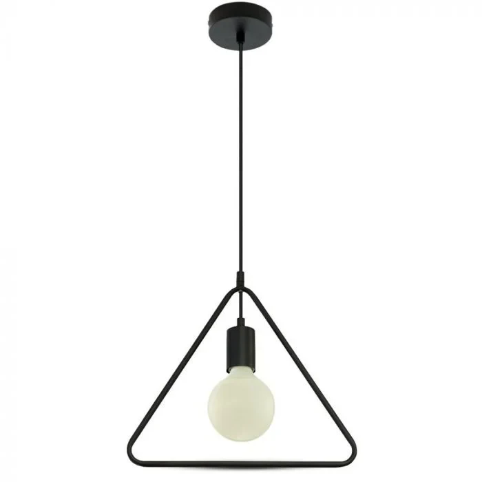 Hanglamp, E27, Mat Zwart