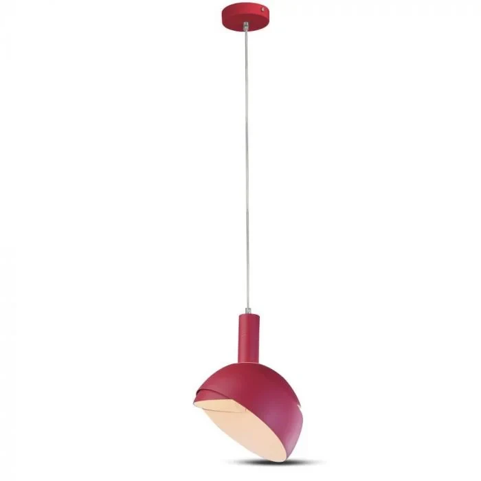 E14 Hanglampfitting met Aluminium Lampenkap, Roze