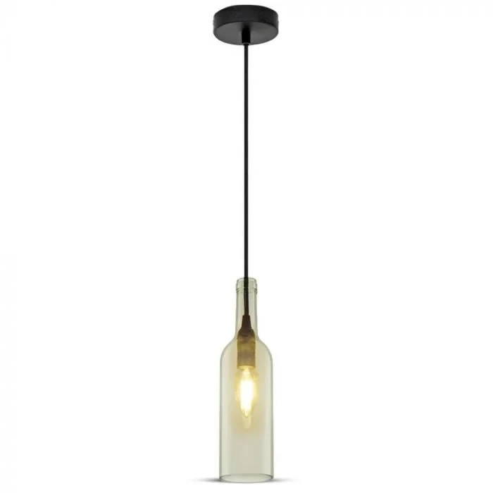 Fles Hanglamp, E14, Transparant