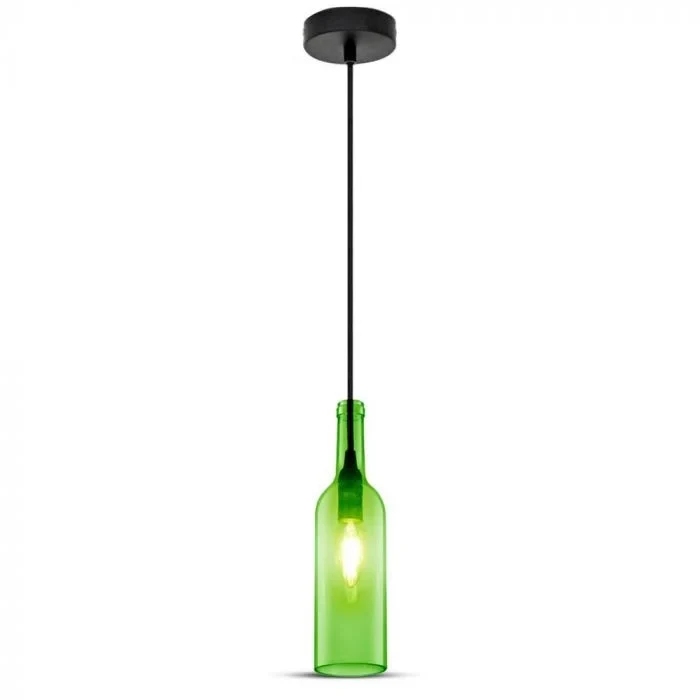 Fles Hanglamp, E14, Groen