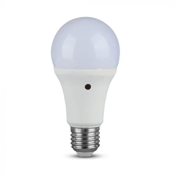 LED Sensorlamp A60, 9W, 2700K Warm Wit, E27, 2 stuks, 806 lumen