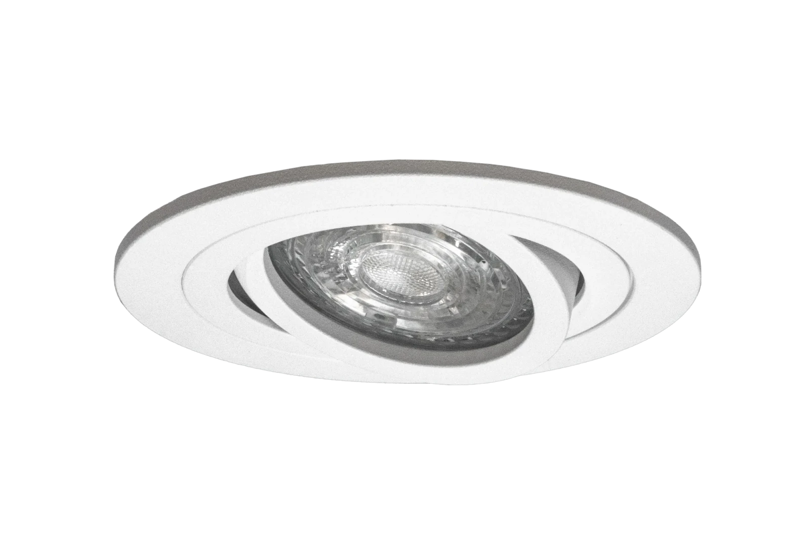 LED GU10 Inbouwspot Armatuur, Rond, Kantelbaar, IP20, Wit