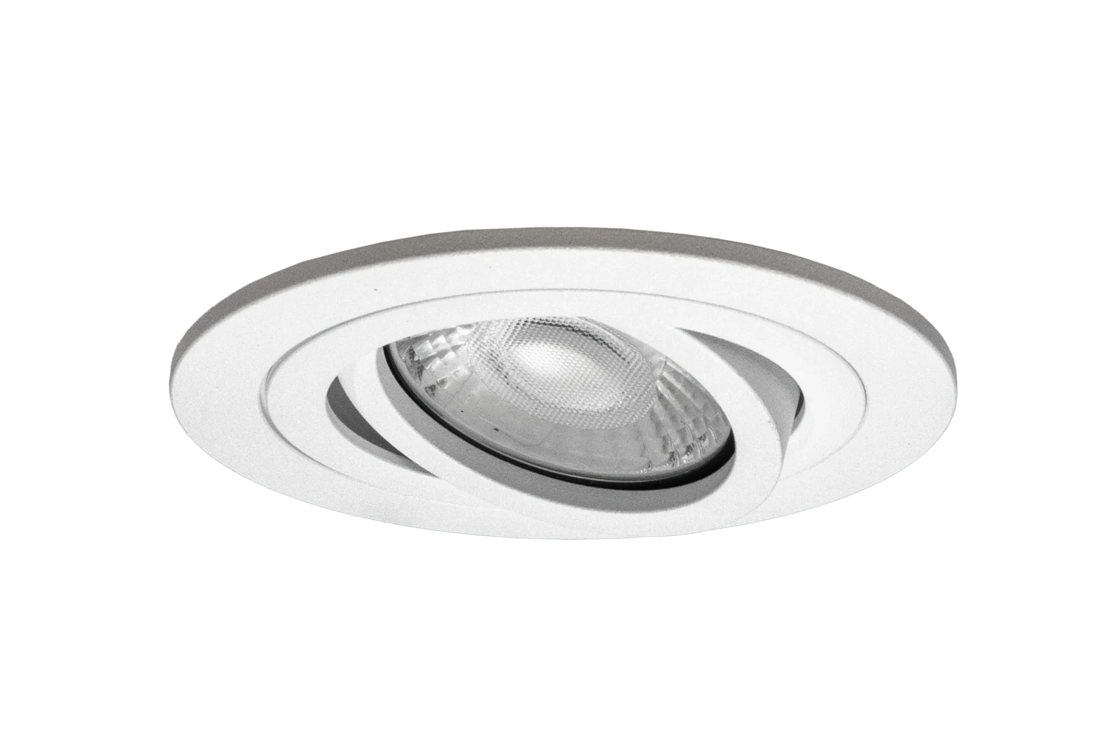 LED GU10 Inbouwspot Armatuur, Rond, Kantelbaar, IP20, Wit