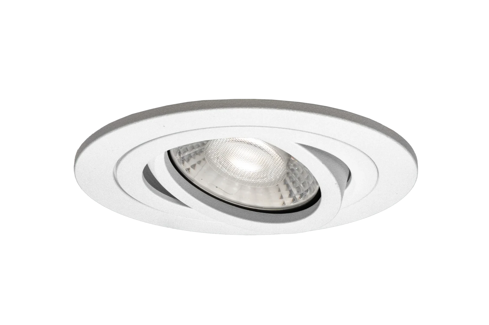 LED GU10 Inbouwspot Armatuur, Rond, Kantelbaar, IP20, Wit