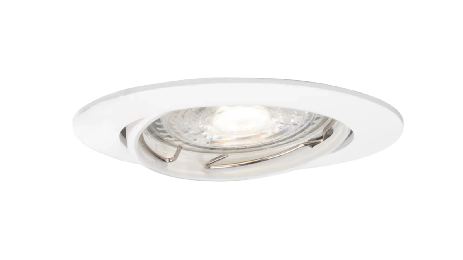 LED GU10 Inbouwspot Armatuur, Rond, Kantelbaar, IP20, Wit