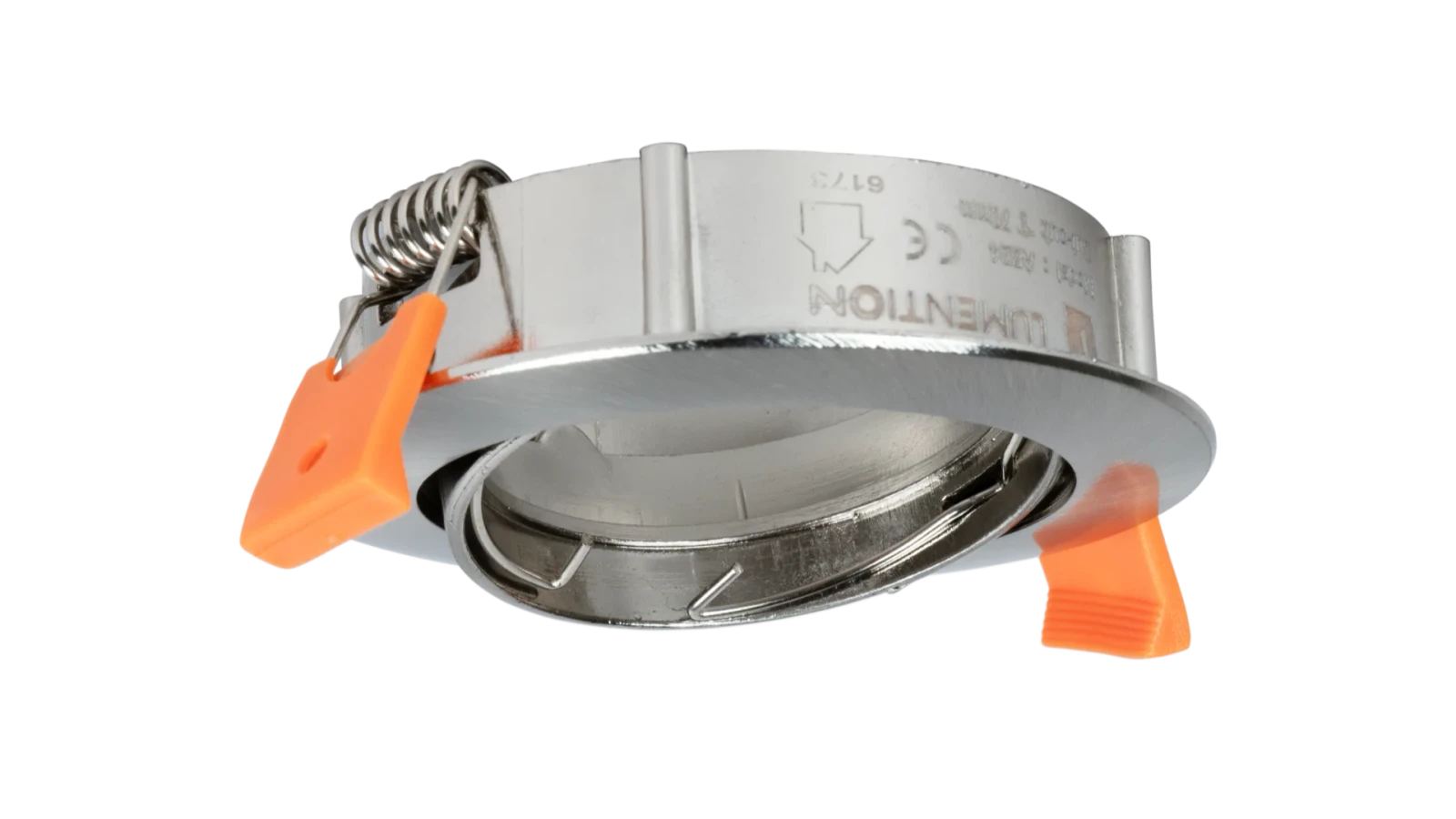 LED GU10 Inbouwspot Armatuur, Rond, Kantelbaar, IP20, Satijn Nikkel
