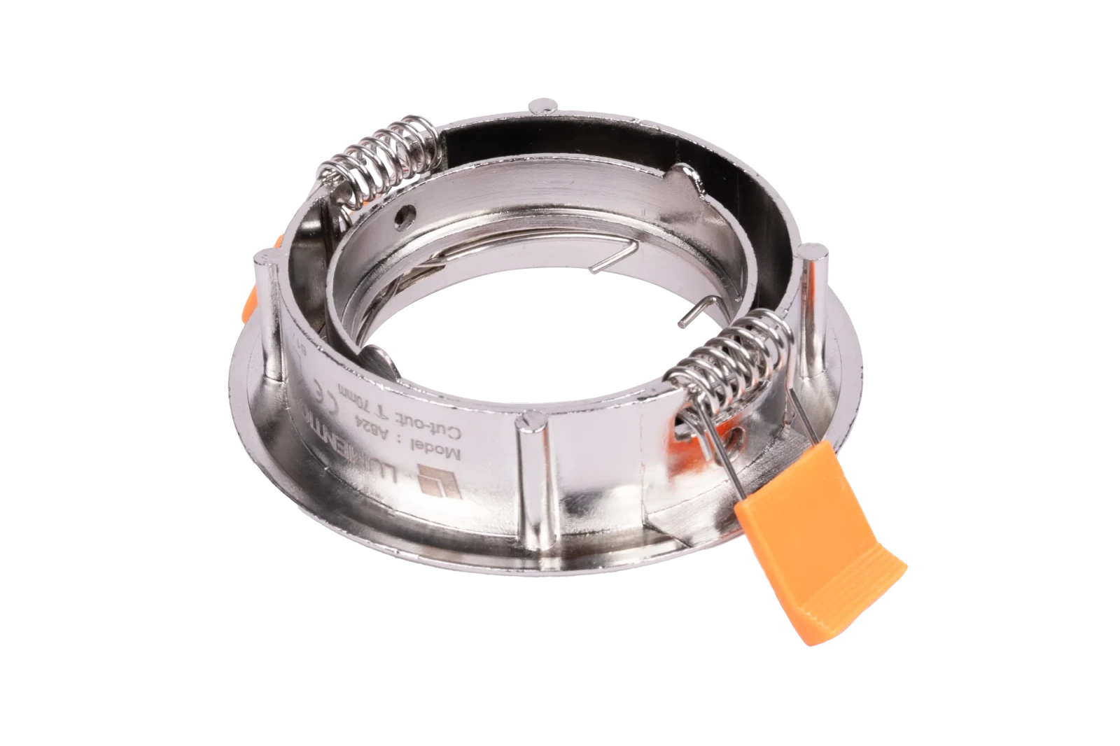 LED GU10 Inbouwspot Armatuur, Rond, Kantelbaar, IP20, Satijn Nikkel
