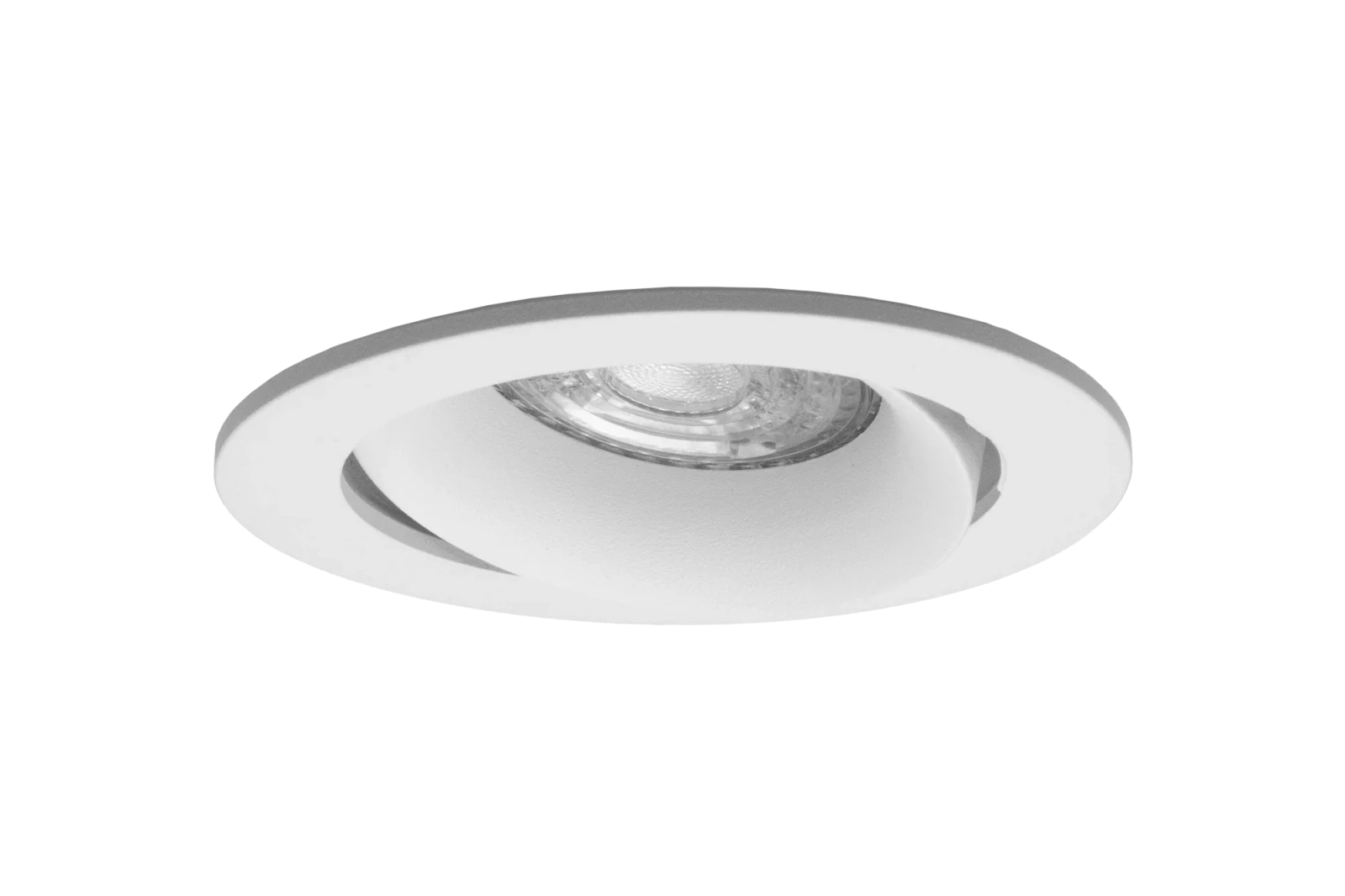 LED GU10 Inbouwspot Armatuur, Rond, Kantelbaar, IP20, Wit