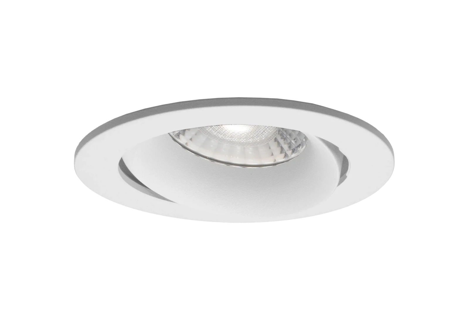 LED GU10 Inbouwspot Armatuur, Rond, Kantelbaar, IP20, Wit
